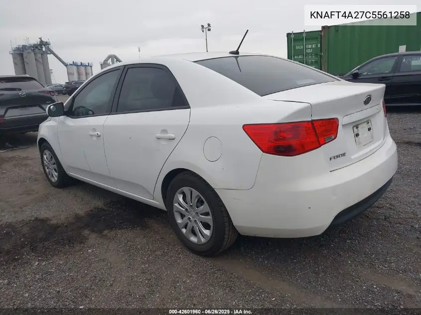 2012 Kia Forte Lx VIN: KNAFT4A27C5561258 Lot: 42601960
