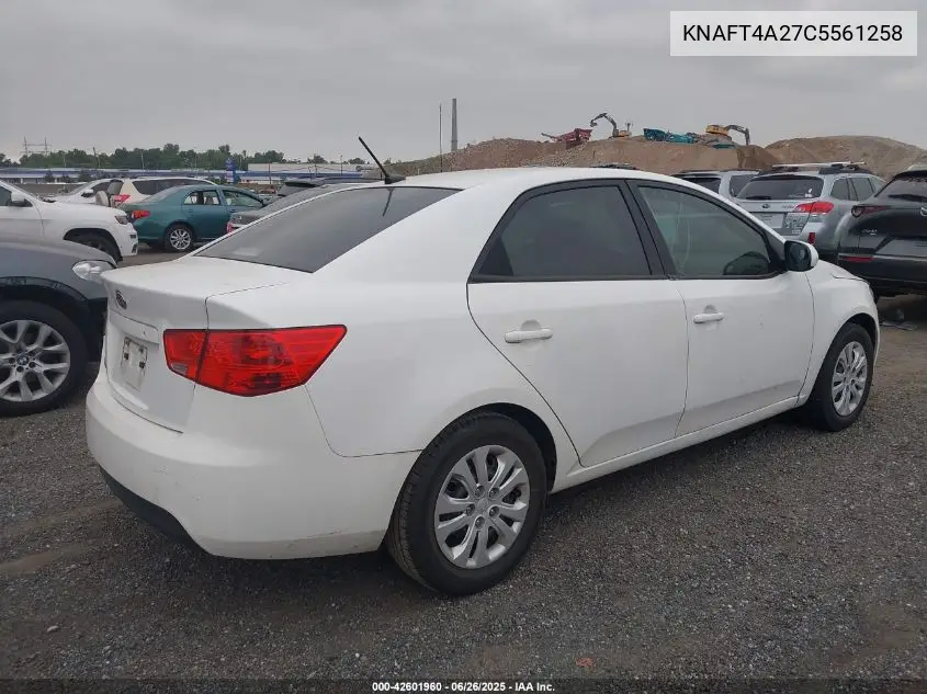2012 Kia Forte Lx VIN: KNAFT4A27C5561258 Lot: 42601960