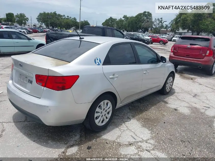 2012 Kia Forte Lx VIN: KNAFT4A2XC5483509 Lot: 42631910