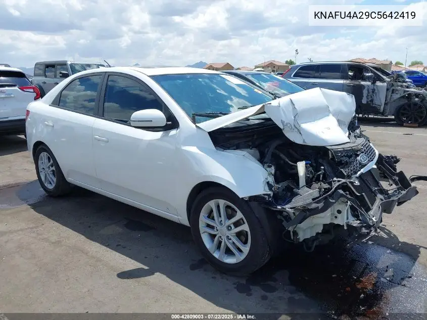 2012 Kia Forte Ex VIN: KNAFU4A29C5642419 Lot: 42809003