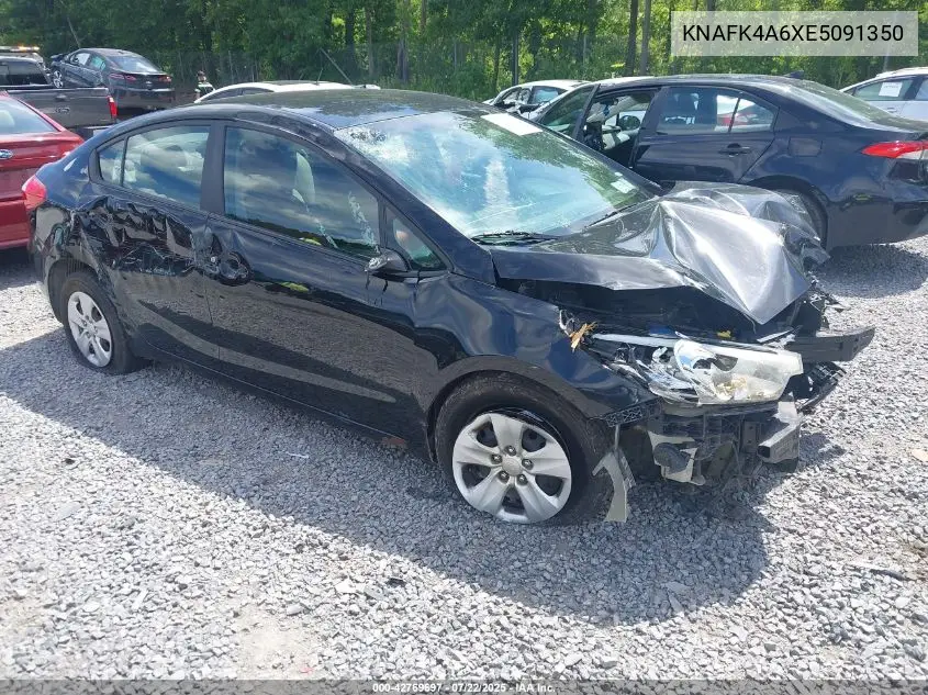 2014 Kia Forte Lx VIN: KNAFK4A6XE5091350 Lot: 42769697