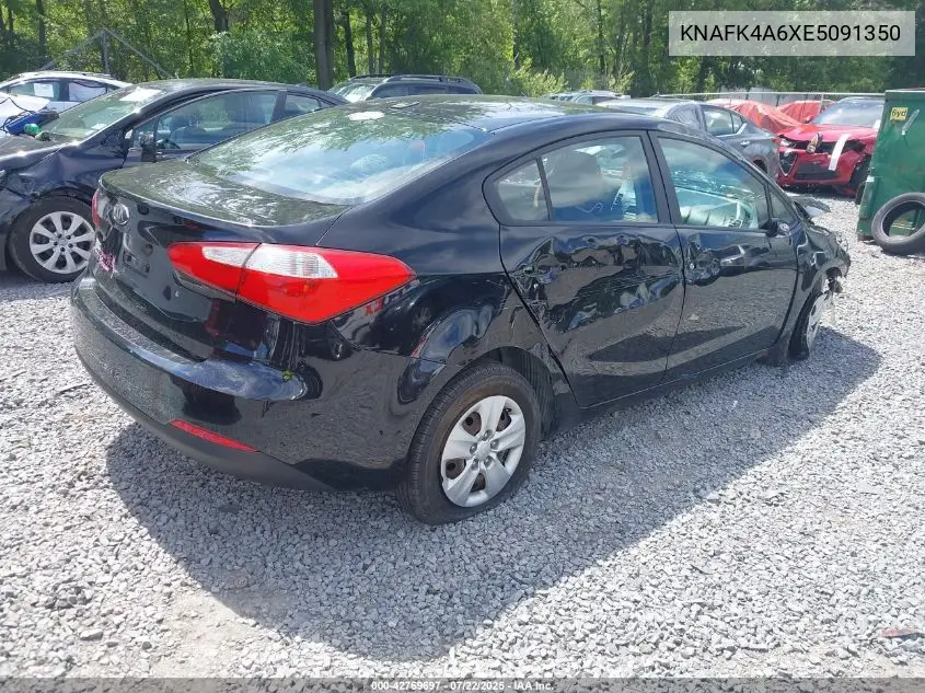 2014 Kia Forte Lx VIN: KNAFK4A6XE5091350 Lot: 42769697