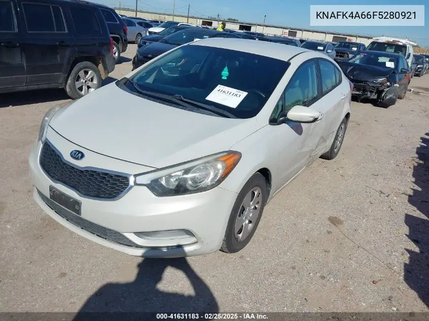 2015 Kia Forte Lx VIN: KNAFK4A66F5280921 Lot: 41631183