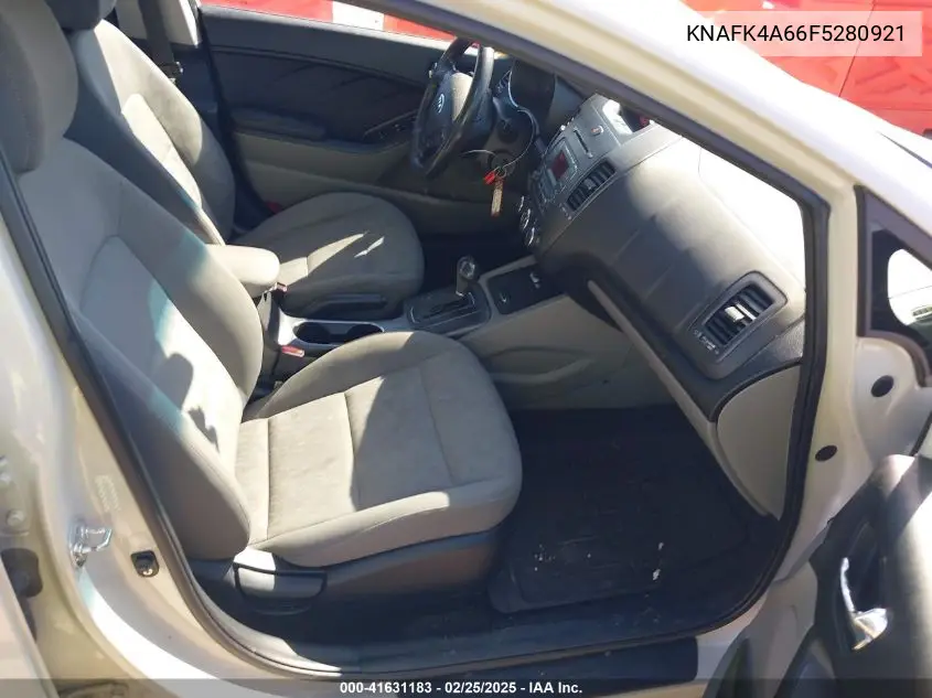 2015 Kia Forte Lx VIN: KNAFK4A66F5280921 Lot: 41631183