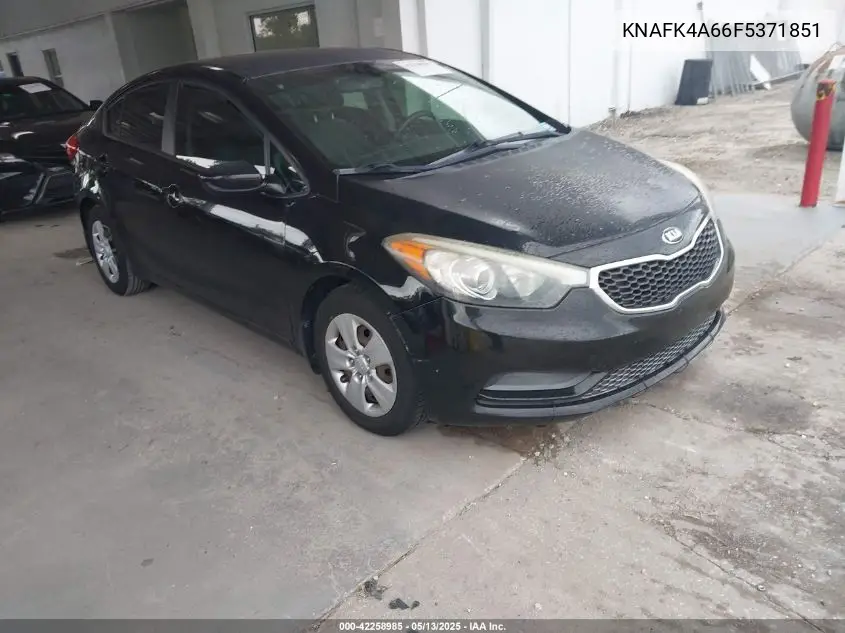 2015 Kia Forte Lx VIN: KNAFK4A66F5371851 Lot: 42258985