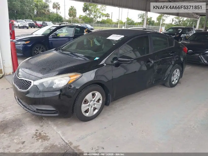 2015 Kia Forte Lx VIN: KNAFK4A66F5371851 Lot: 42258985