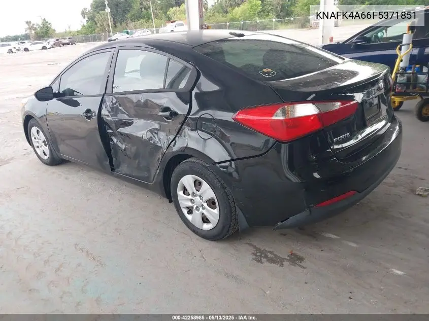 2015 Kia Forte Lx VIN: KNAFK4A66F5371851 Lot: 42258985
