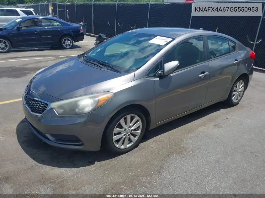 2016 Kia Forte Lx VIN: KNAFX4A67G5550953 Lot: 42183097