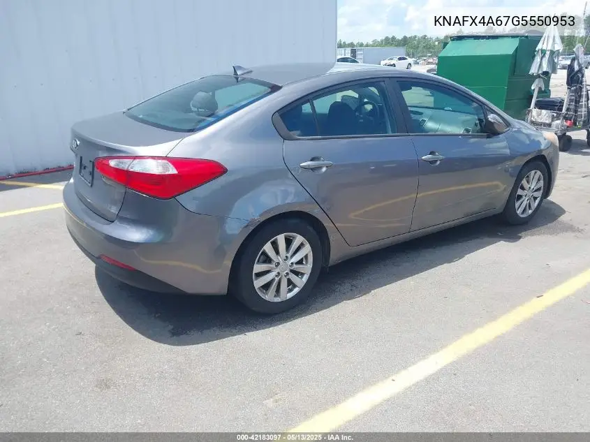 2016 Kia Forte Lx VIN: KNAFX4A67G5550953 Lot: 42183097
