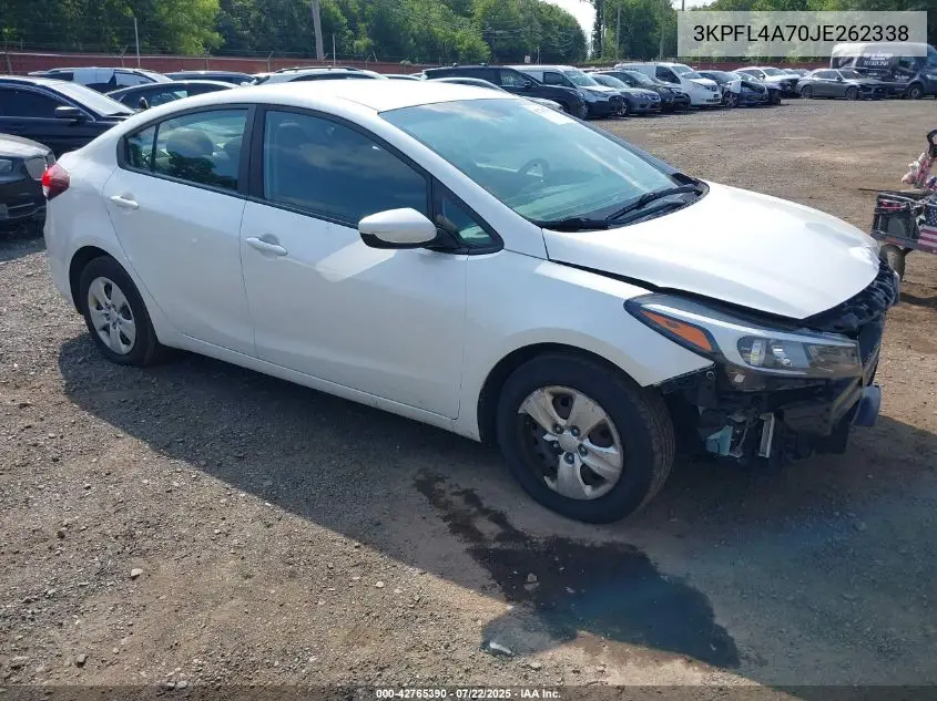 2018 Kia Forte Lx VIN: 3KPFL4A70JE262338 Lot: 42765390