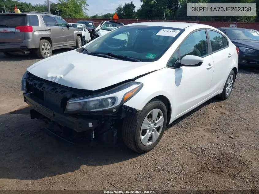 2018 Kia Forte Lx VIN: 3KPFL4A70JE262338 Lot: 42765390