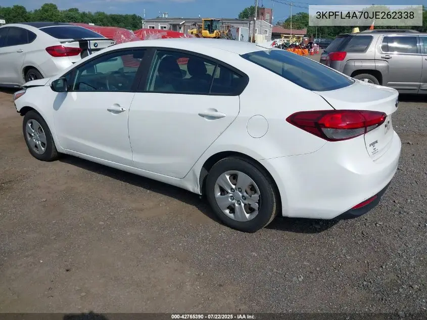 2018 Kia Forte Lx VIN: 3KPFL4A70JE262338 Lot: 42765390