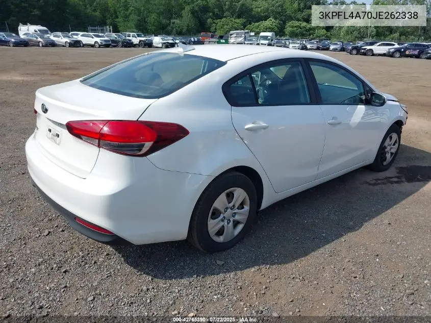 2018 Kia Forte Lx VIN: 3KPFL4A70JE262338 Lot: 42765390