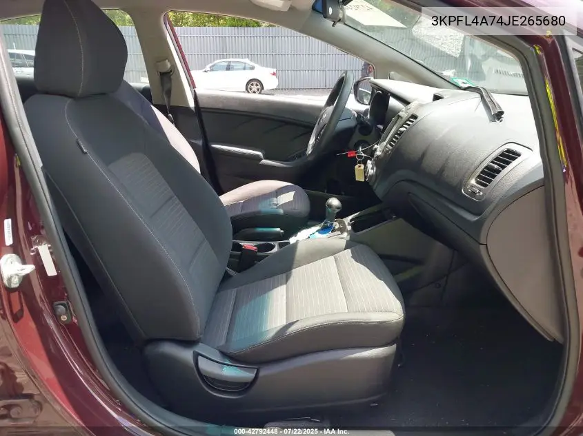 2018 Kia Forte Lx VIN: 3KPFL4A74JE265680 Lot: 42792448