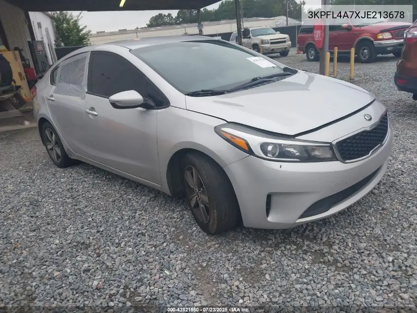 2018 Kia Forte Lx VIN: 3KPFL4A7XJE213678 Lot: 42821550