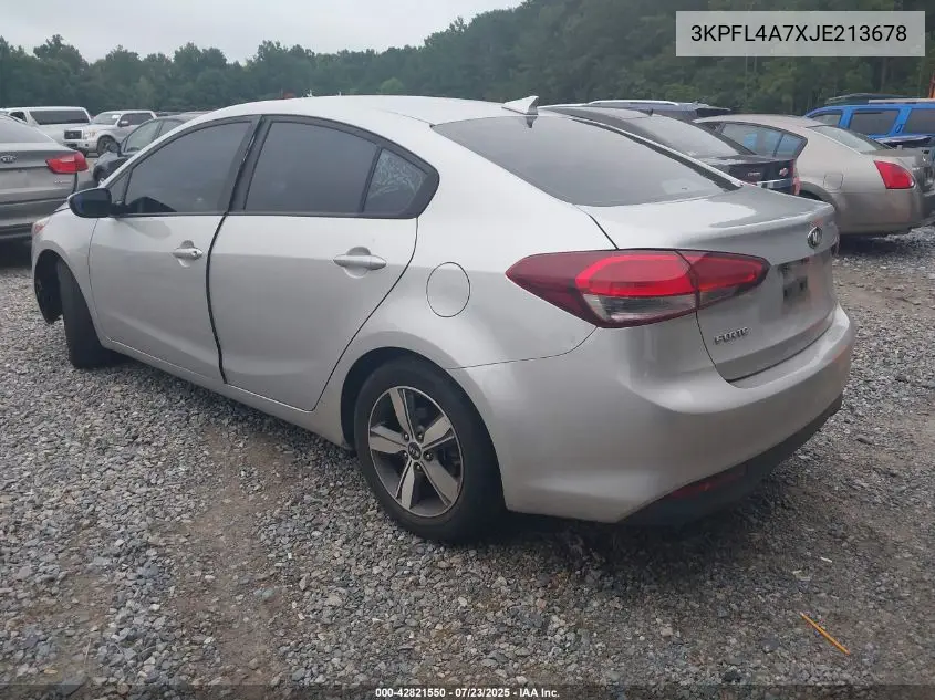 2018 Kia Forte Lx VIN: 3KPFL4A7XJE213678 Lot: 42821550