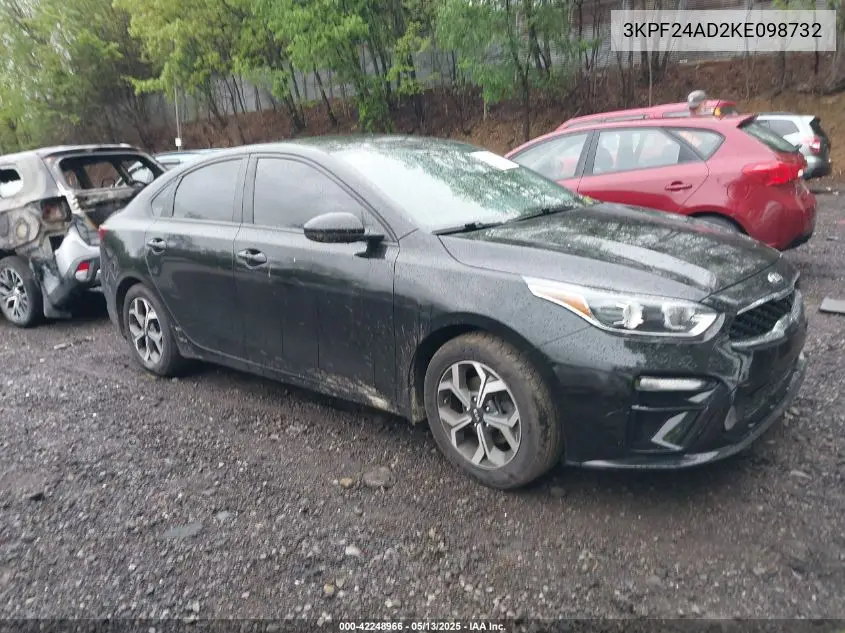 3kpf24ad2ke098732 3KPF24AD2KE098732 2019 Kia Forte Lxs