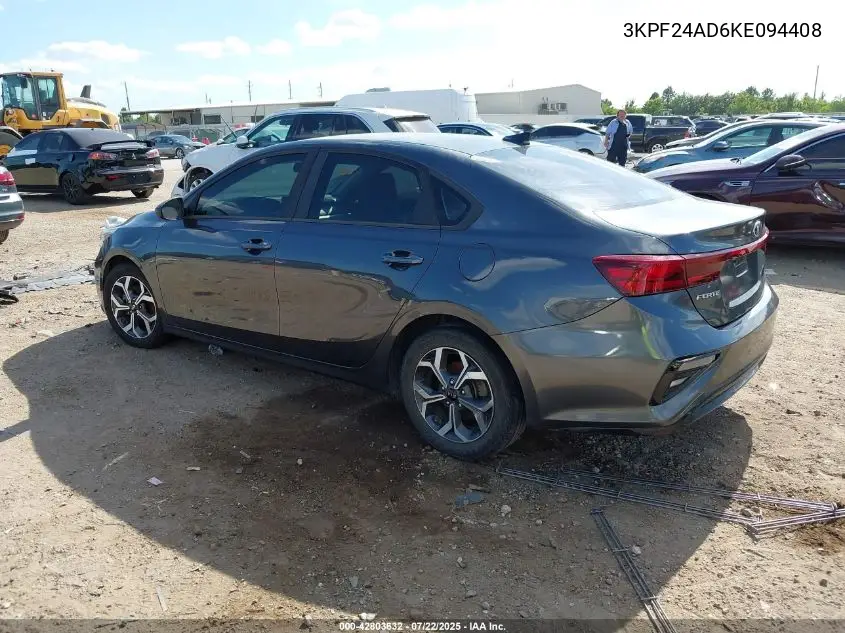 2019 Kia Forte Lxs VIN: 3KPF24AD6KE094408 Lot: 42803632