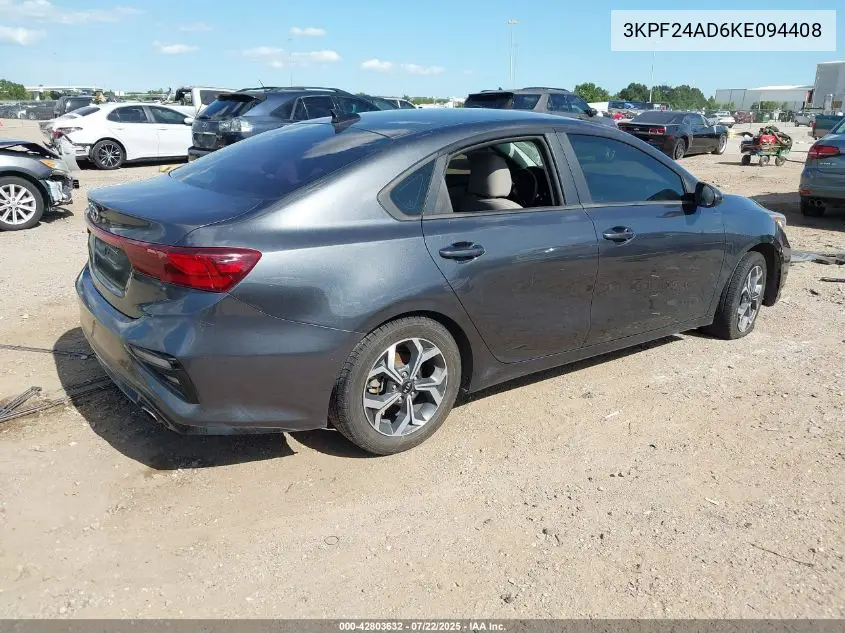 2019 Kia Forte Lxs VIN: 3KPF24AD6KE094408 Lot: 42803632