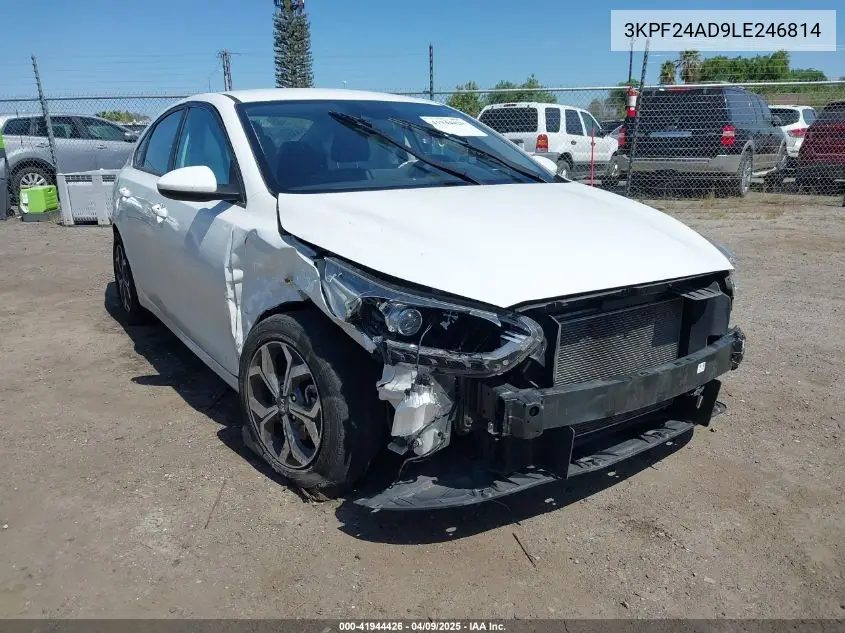 2020 Kia Forte Lxs VIN: 3KPF24AD9LE246814 Lot: 41944426