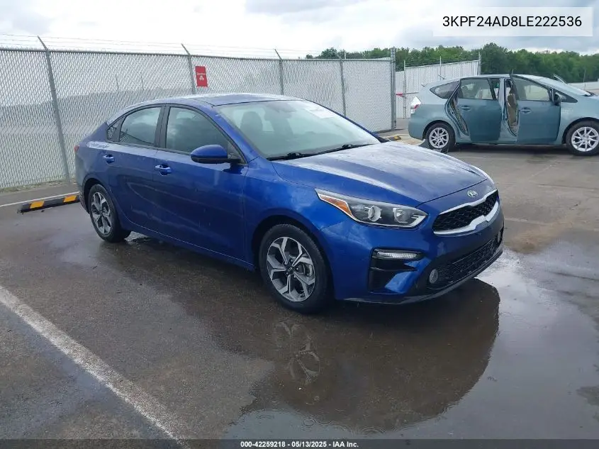 2020 Kia Forte Lxs VIN: 3KPF24AD8LE222536 Lot: 42259218