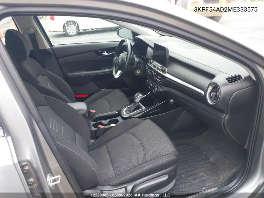 2021 Kia Forte Ex VIN: 3KPF54AD2ME333575 Lot: 12229989