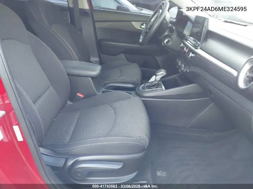 2021 Kia Forte Lxs VIN: 3KPF24AD6ME324595 Lot: 41743563