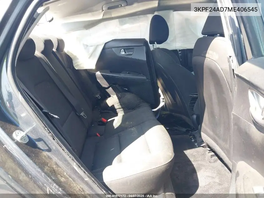 2021 Kia Forte Lxs VIN: 3KPF24AD7ME406545 Lot: 41977172