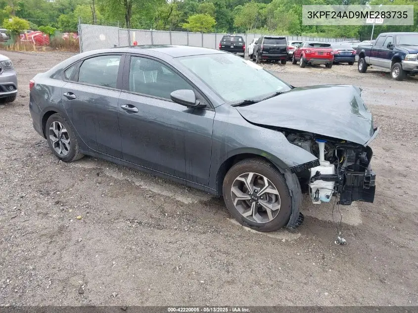 2021 Kia Forte Lxs VIN: 3KPF24AD9ME283735 Lot: 42220005