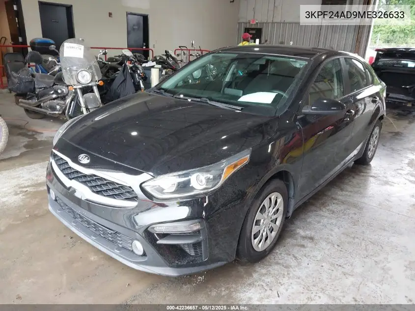 2021 Kia Forte Fe VIN: 3KPF24AD9ME326633 Lot: 42236657