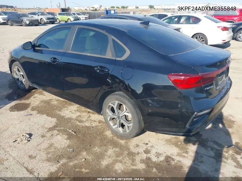 2021 Kia Forte Lxs VIN: 3KPF24ADXME355848 Lot: 42248749