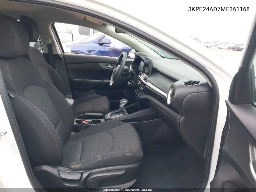 2021 Kia Forte Lxs VIN: 3KPF24AD7ME361168 Lot: 42608467