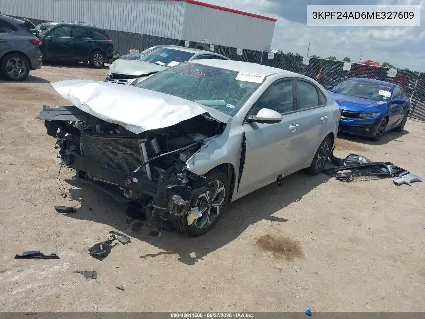 2021 Kia Forte Lxs VIN: 3KPF24AD6ME327609 Lot: 42611500