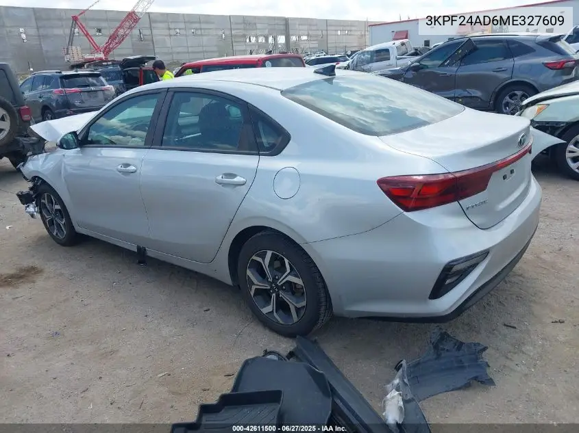 2021 Kia Forte Lxs VIN: 3KPF24AD6ME327609 Lot: 42611500