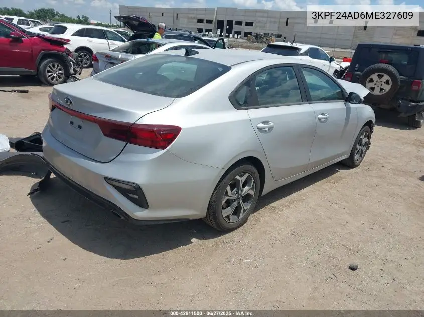 2021 Kia Forte Lxs VIN: 3KPF24AD6ME327609 Lot: 42611500