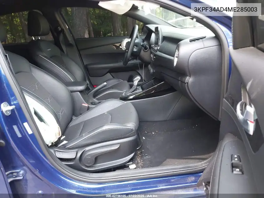 2021 Kia Forte Gt-Line VIN: 3KPF34AD4ME285003 Lot: 42756105