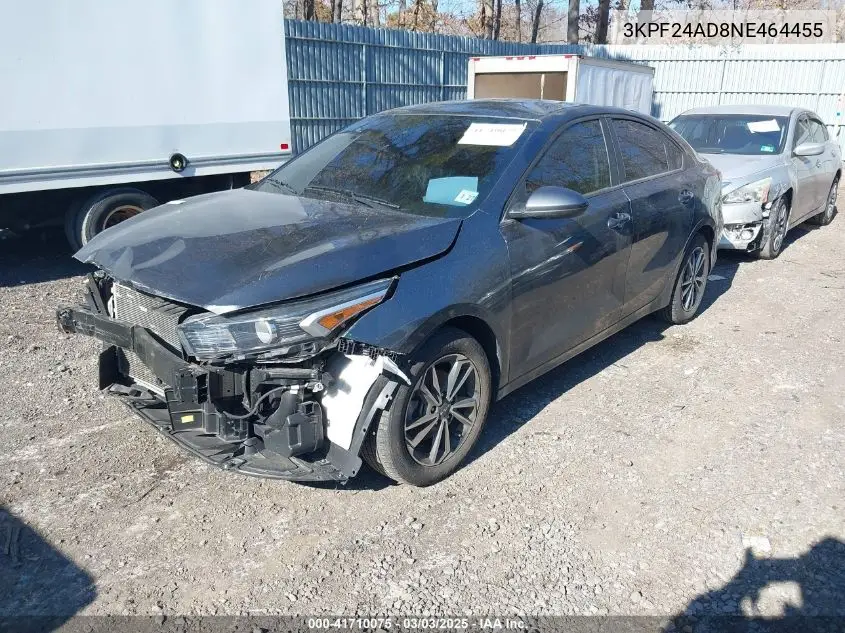 2022 Kia Forte Lxs VIN: 3KPF24AD8NE464455 Lot: 41710075