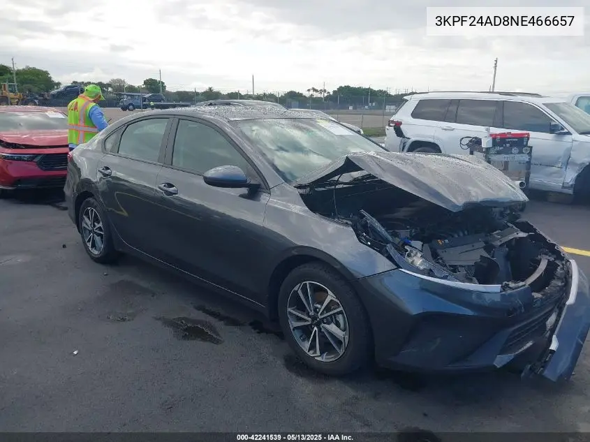 2022 Kia Forte Lxs VIN: 3KPF24AD8NE466657 Lot: 42241539