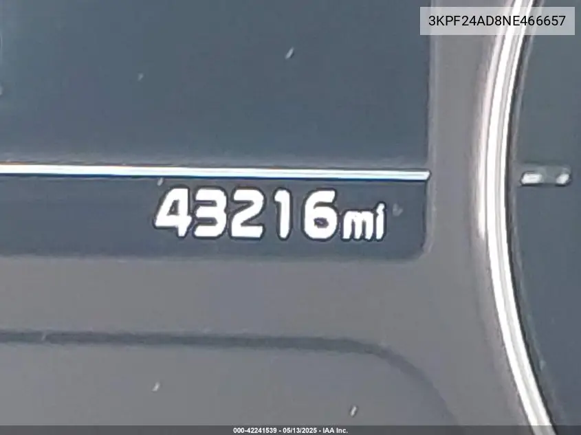 2022 Kia Forte Lxs VIN: 3KPF24AD8NE466657 Lot: 42241539