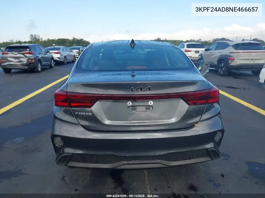 2022 Kia Forte Lxs VIN: 3KPF24AD8NE466657 Lot: 42241539