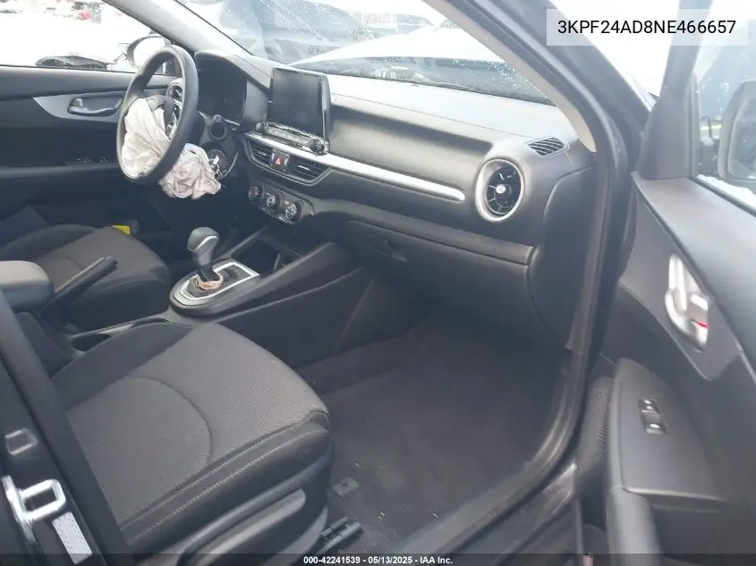 2022 Kia Forte Lxs VIN: 3KPF24AD8NE466657 Lot: 42241539