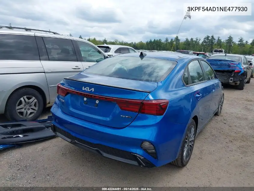 3kpf54ad1ne477930 3KPF54AD1NE477930 2022 Kia Forte Gt-Line