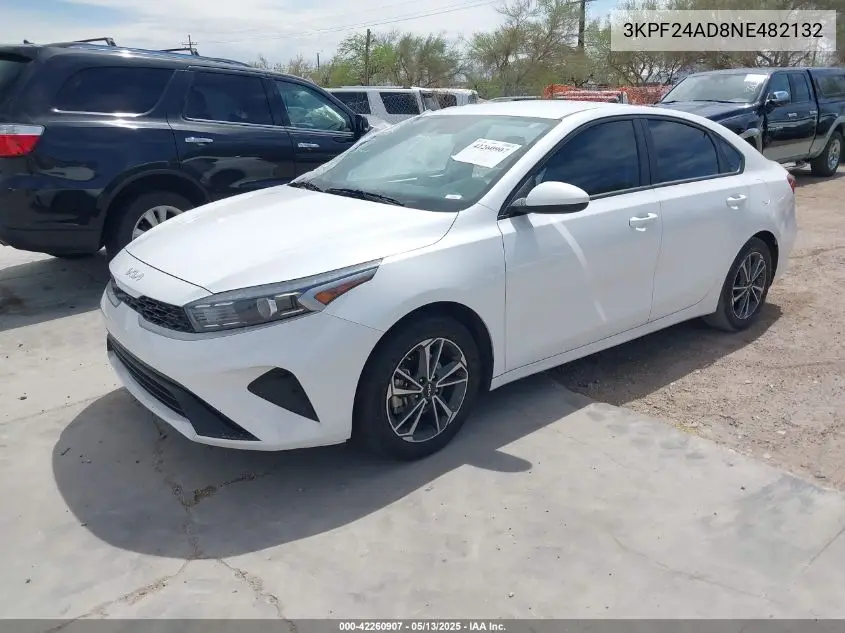 2022 Kia Forte Lxs VIN: 3KPF24AD8NE482132 Lot: 42260907