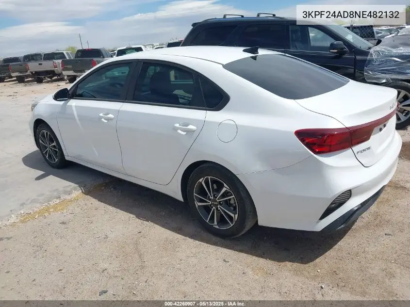 2022 Kia Forte Lxs VIN: 3KPF24AD8NE482132 Lot: 42260907