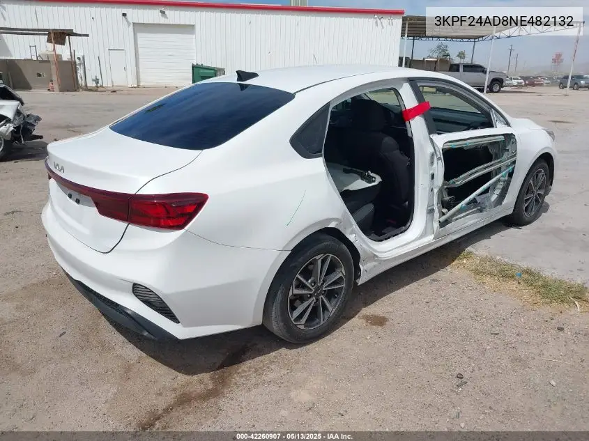2022 Kia Forte Lxs VIN: 3KPF24AD8NE482132 Lot: 42260907