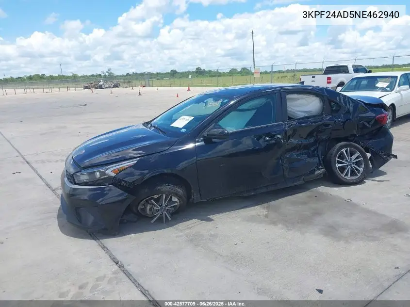 2022 Kia Forte Lxs VIN: 3KPF24AD5NE462940 Lot: 42577709