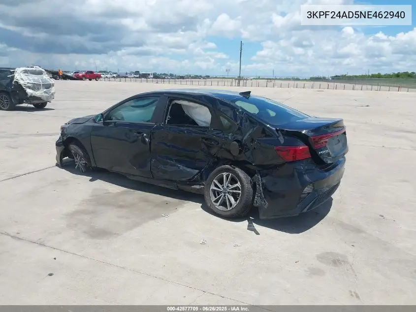 2022 Kia Forte Lxs VIN: 3KPF24AD5NE462940 Lot: 42577709