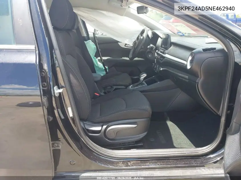 2022 Kia Forte Lxs VIN: 3KPF24AD5NE462940 Lot: 42577709