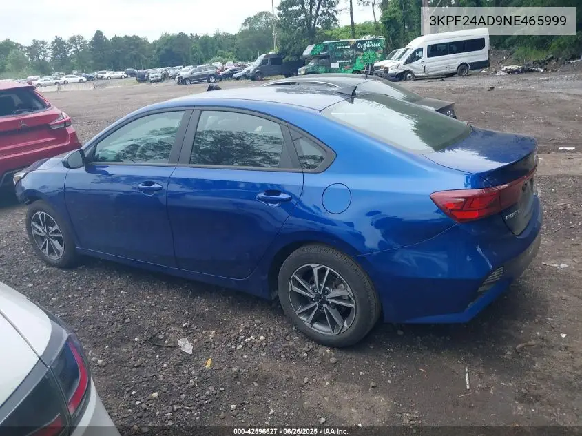 2022 Kia Forte Lxs VIN: 3KPF24AD9NE465999 Lot: 42596627