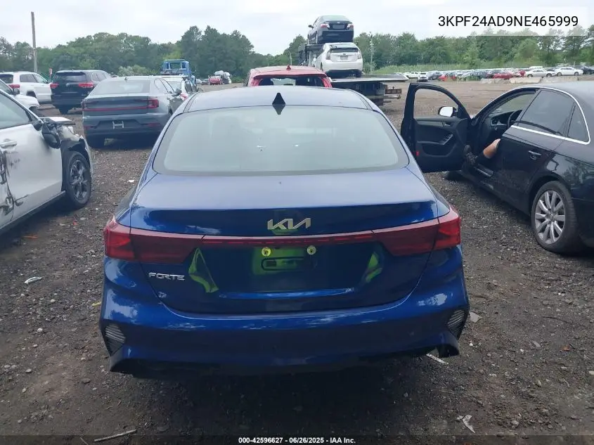 2022 Kia Forte Lxs VIN: 3KPF24AD9NE465999 Lot: 42596627
